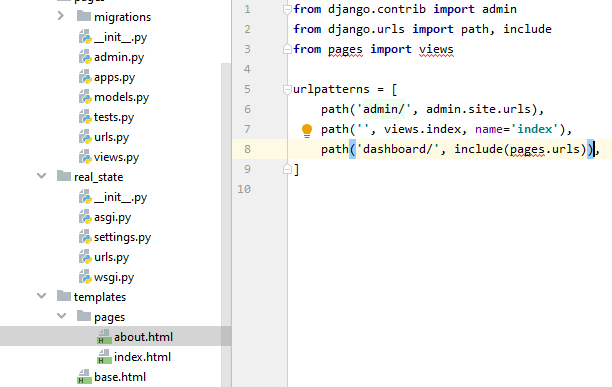 Django Include Method not Working